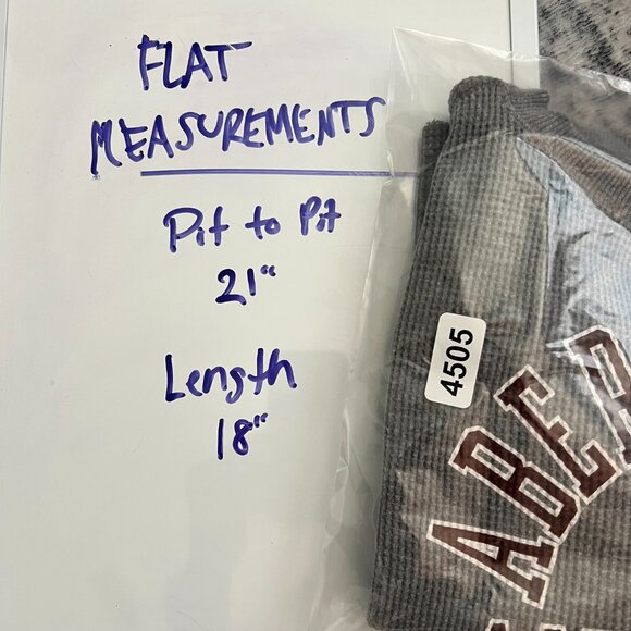 Womens Abercrombie Vintage Y2K Long SleeveThermal Shirt Spell Out XS - Picture 4 of 4